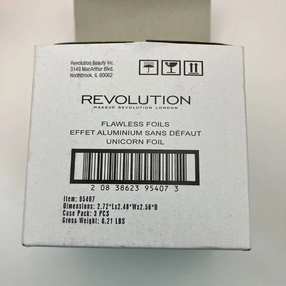Makeup Revolution Flawless Eye Foil Unicorn Eyeshadow 0.07 Oz Pack Of 3 Pieces